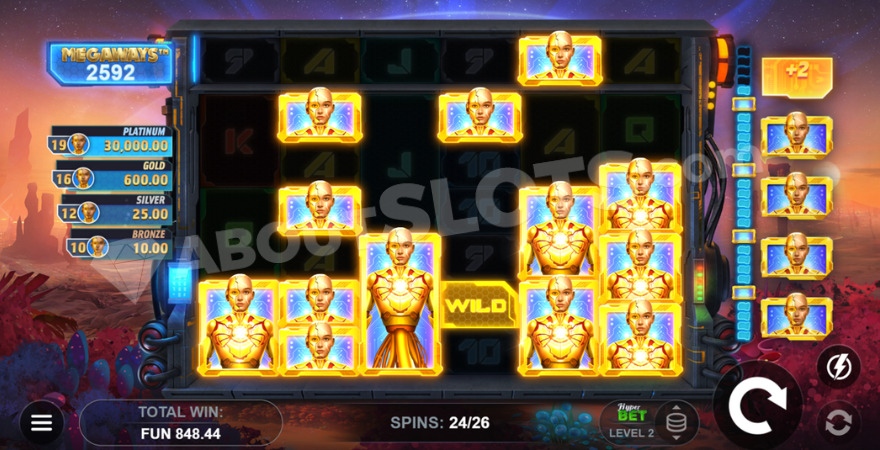 Machina Reloaded Megaways HyperBet Feature