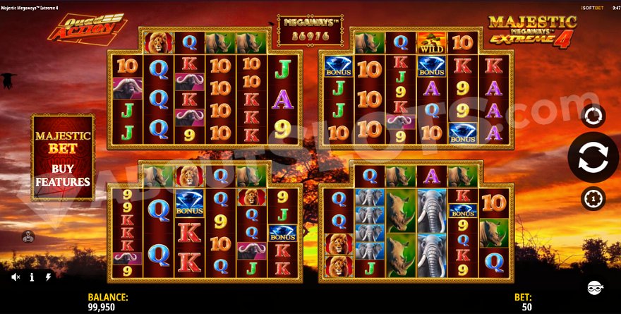 Majestic Megaways Extreme 4 Slot Game