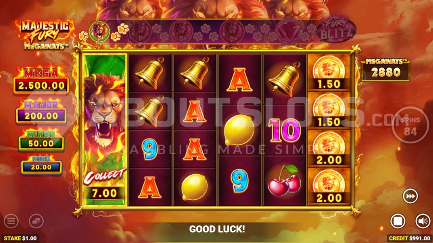 Cash Collect Symbol on the first reel