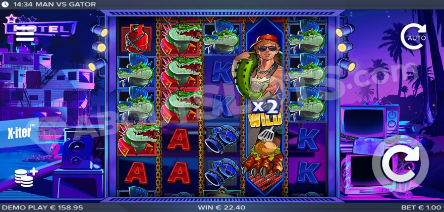 Man vs Gator Base Game Screenshot