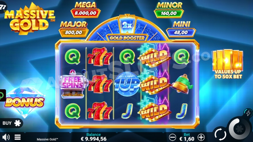 Wild symbols on the reels.