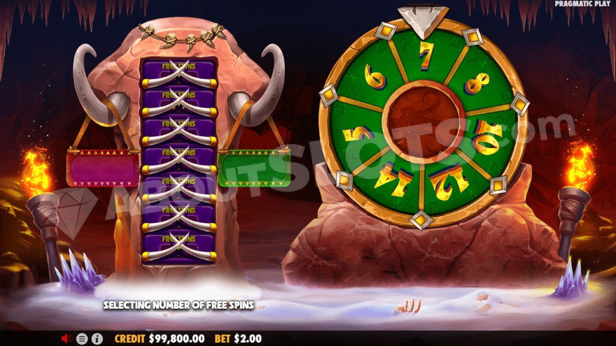 Mammoth Gold Megaways Free Spins Gamble Feature