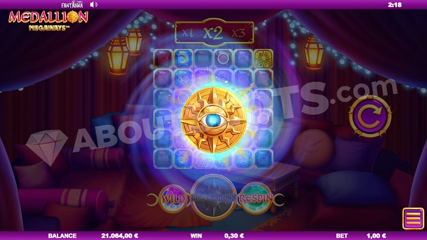 Medallion Megaways Respin Feature