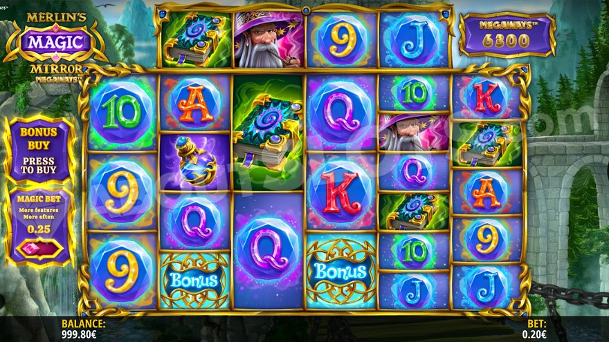 Merlin's Magic Mirror Megaways Slot Gameplay