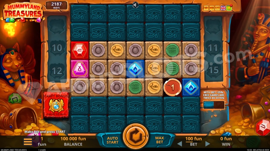 Mummyland Treasures Base Game Screenshot