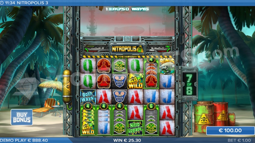 Nitropolis 3 Bonus Game Feature