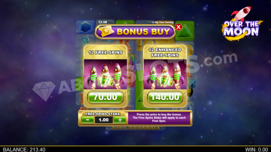 Over the Moon Slot Bonus Buy