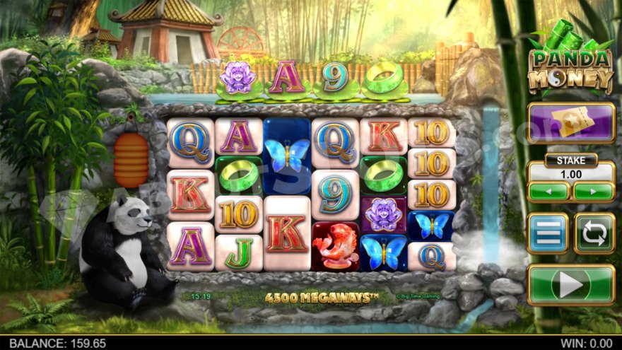 Base game with a panda on the left.