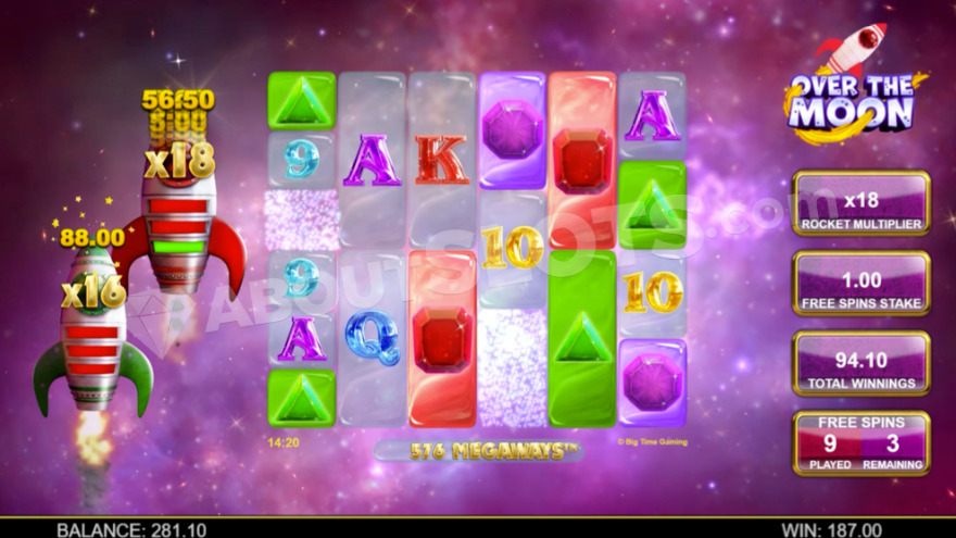 Over the Moon Slot Bonus Game