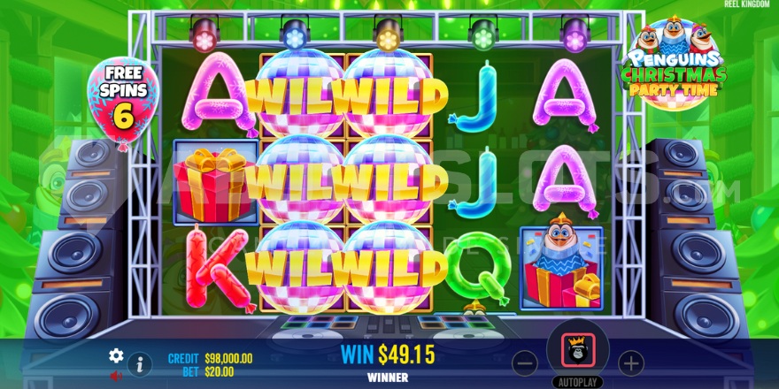 Penguins Christmas Party Time Wild Party Feature Screenshot