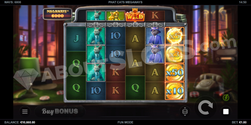 Phat Cats Megaways Wild Symbol