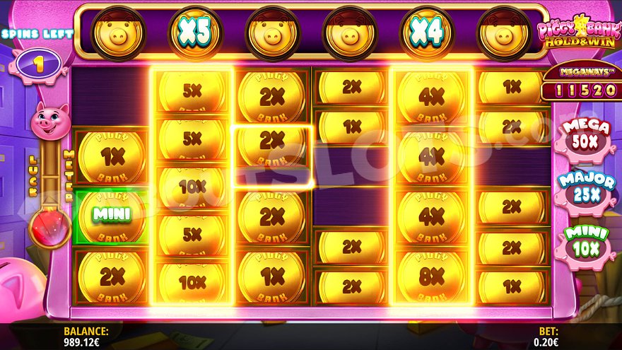 Wild Symbol in Piggy Bank Megaways