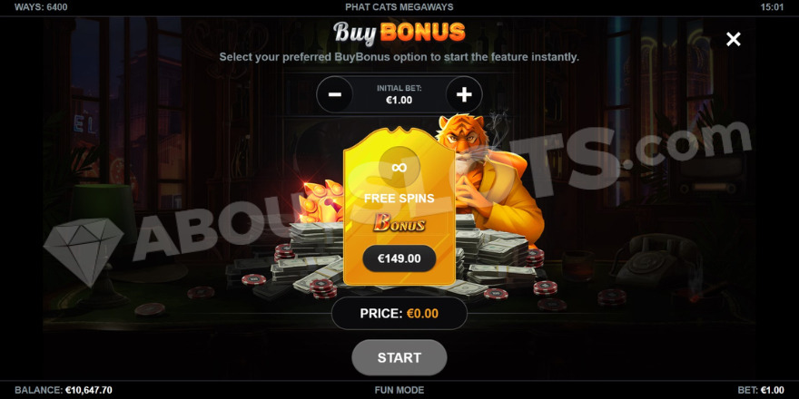 Phat Cats Megaways Bonus Buy