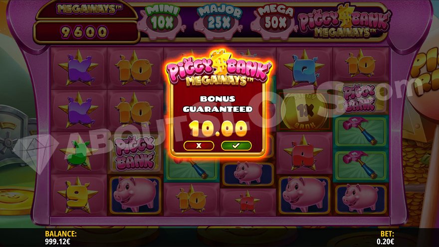 Bonus Buy Feature in Piggy Bank Megaways