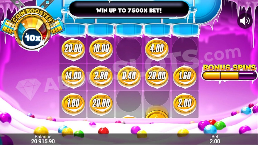 Pile 'Em Up Frosty Sweets Bonus Game Screenshot