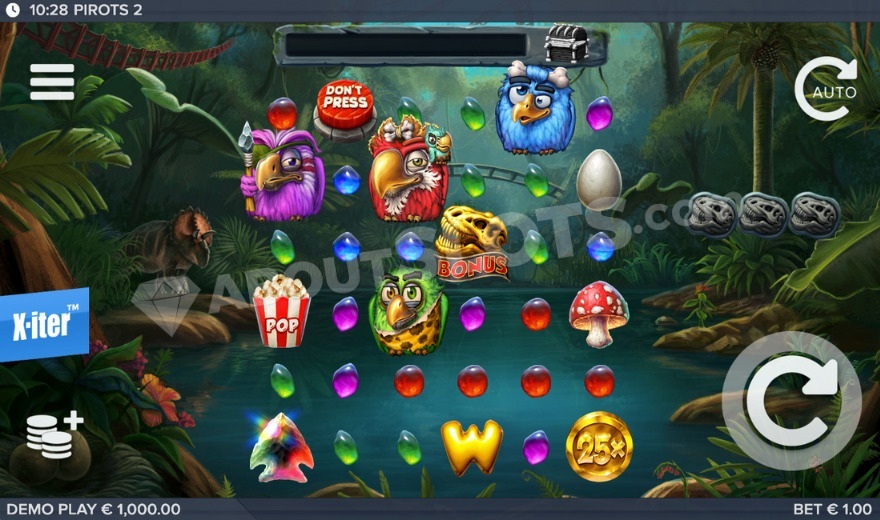 Pirots 2 Slot Gameplay