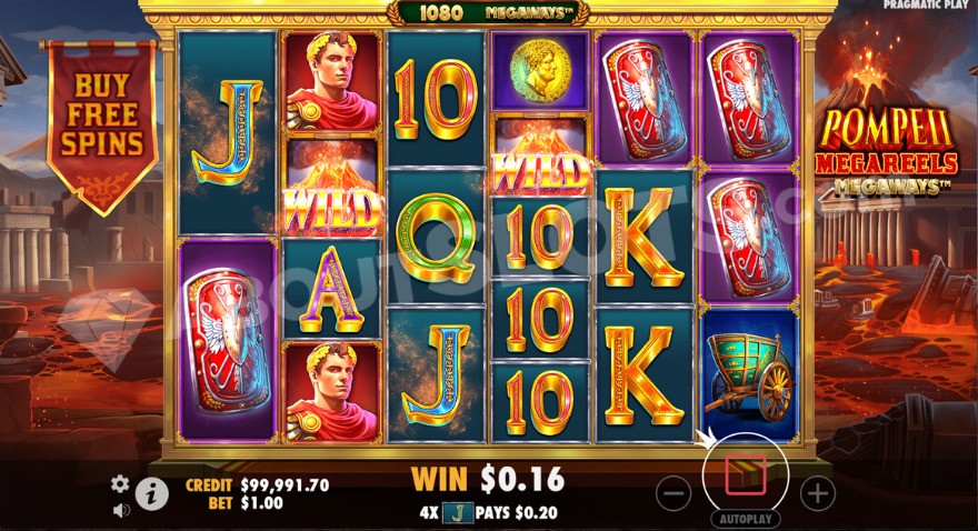 Wild symbols on the second and fourth reels during base gameplay.