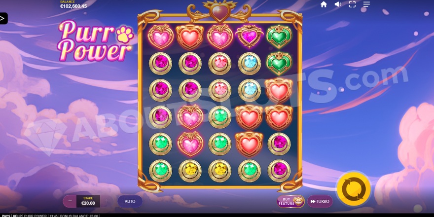 Purr Power Slot Main Gameplay Screenshot