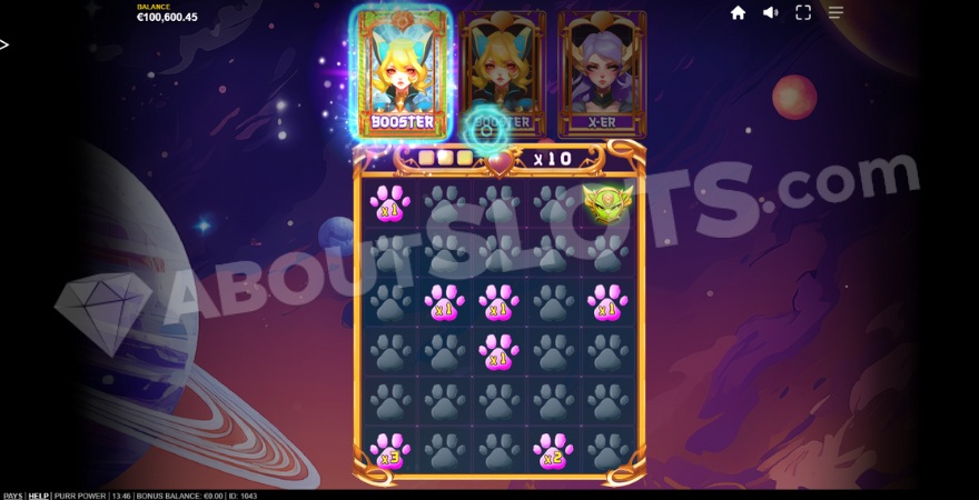 Purr Power Slot Amplifier Feature Activation Screenshot