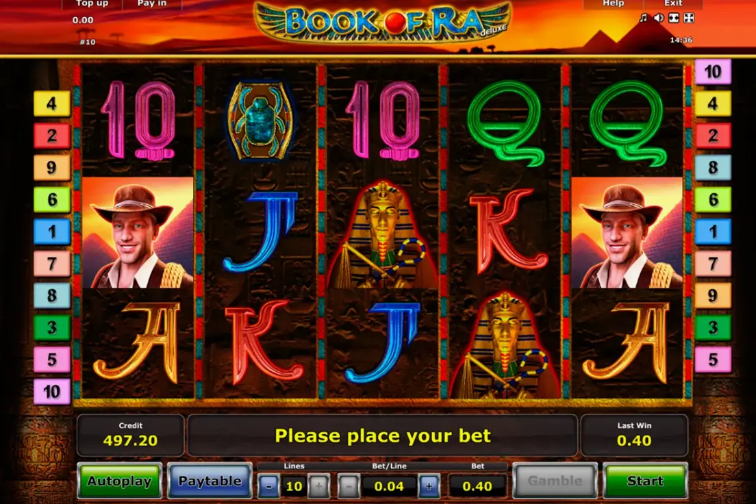 Demo mode of Book Of Ra Deluxe