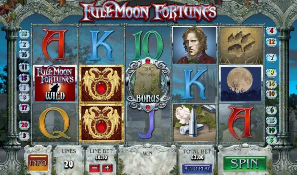 Full Moon Fortunes Demo Mode