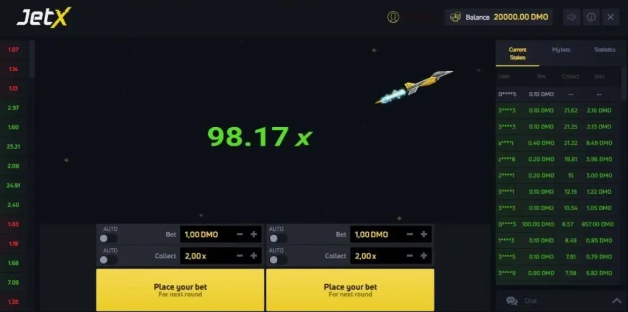 JetX Demo Version