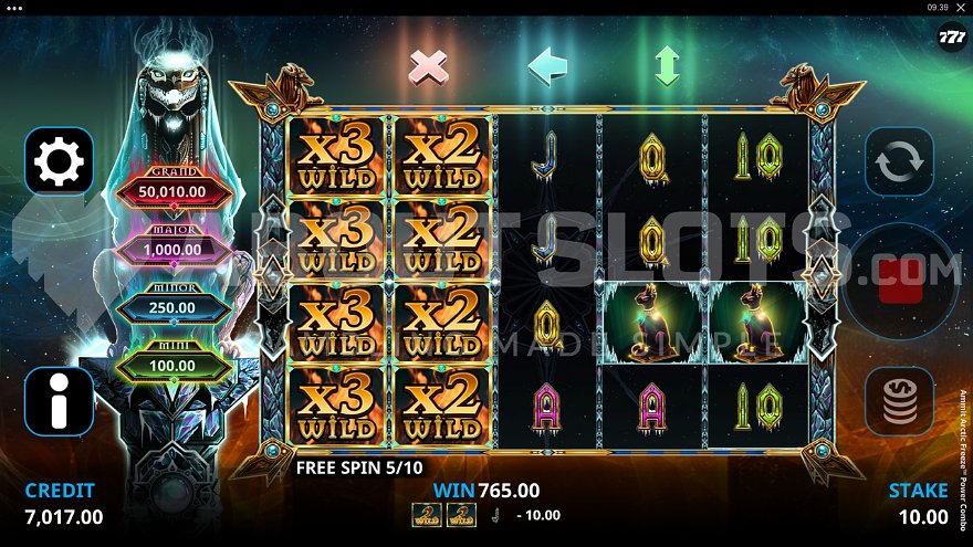 Ammit Arctic Freeze Power Combo Bonus Game