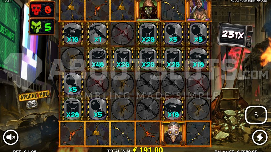 231X Multiplier in Cataclysm Spins Mode.
