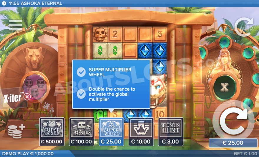 Feature Buy options in Ashoka Eternal.