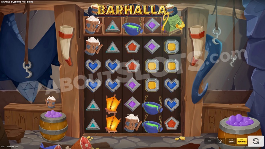 Gameplay with a bar backdrop.