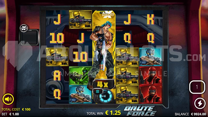 Expanded Wild symbol on the third reel during free spins.