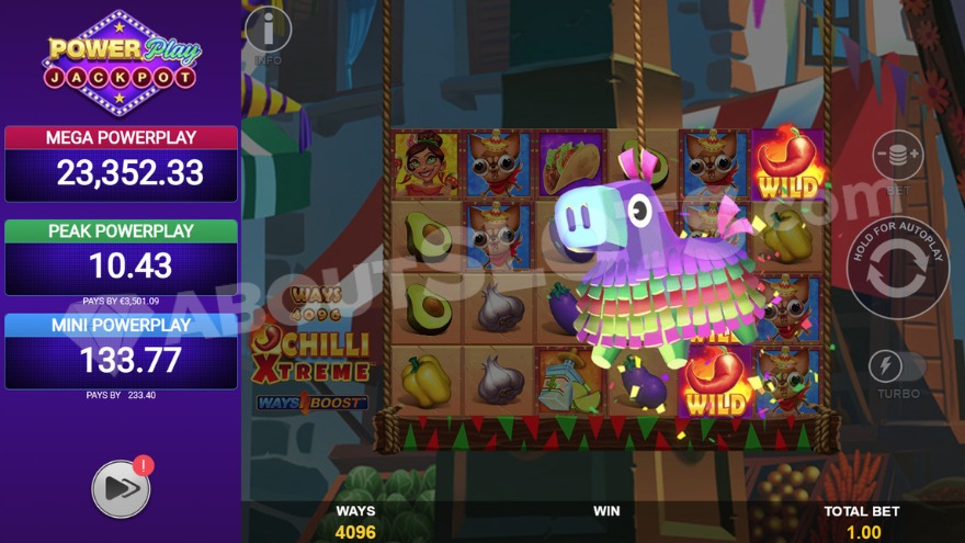 Wild Piñata Feature in Chilli Xtreme Powerplay Jackpot