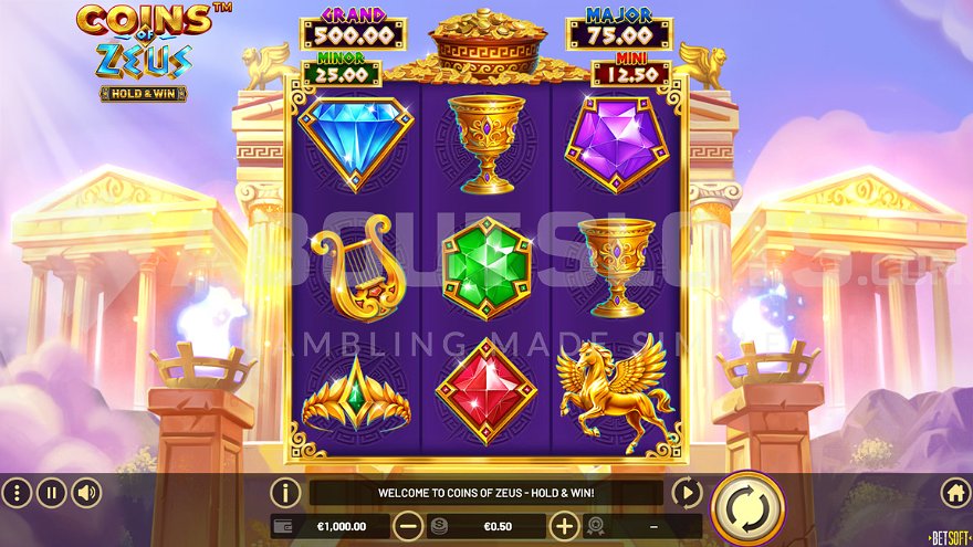 Coins of Zeus: Hold & Win Slot Main Gameplay