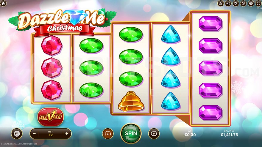 5-reel slot machine with a 3-3-4-4-5 row structure.