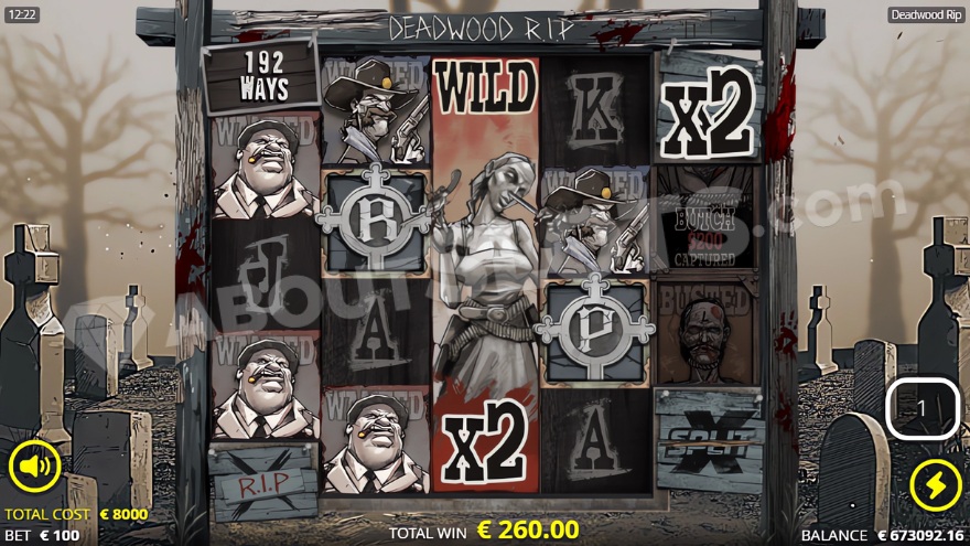 xNudge Wild Symbol Feature in Deadwood R.I.P Slot