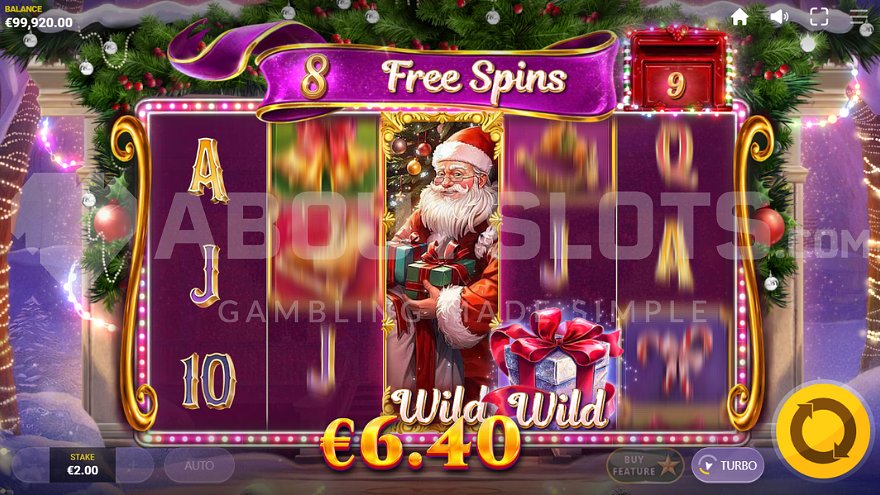 8 free spins remaining.