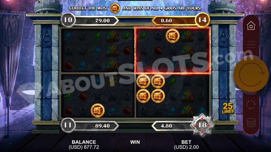 Link & Win feature with four screens.