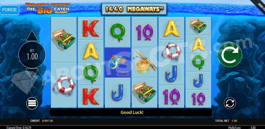 Fishin' Frenzy The Big Catch Megaways Slot Gameplay