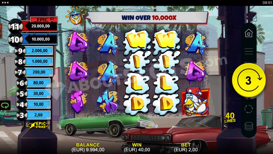 Famous W.I.L.D with expanding wild symbols.