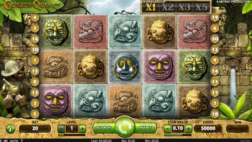 Gonzo's Quest Slot Gameplay