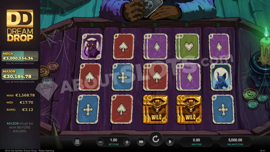 Symbols are presented as cards from a deck.