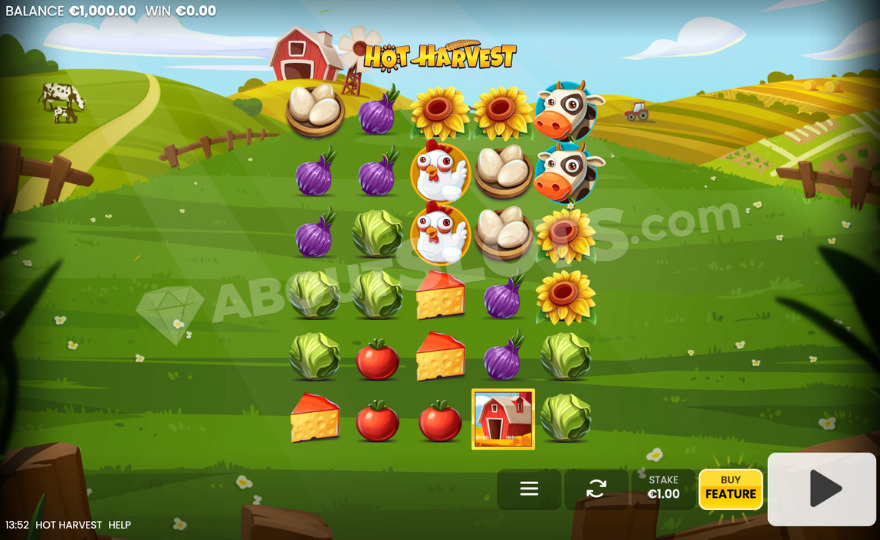 Base game showing a farm backdrop.