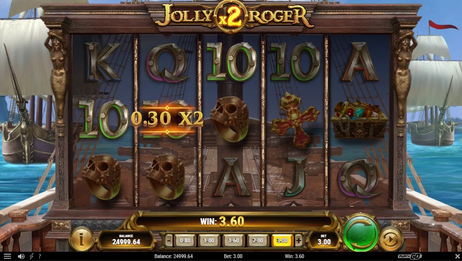 Gameplay of Jolly Roger 2 slot