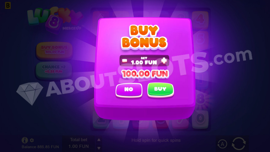 Bonus buy feature with one option to choose.