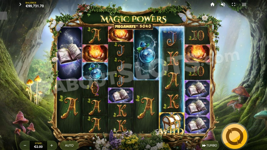 Enchanted Reel activated during base game.