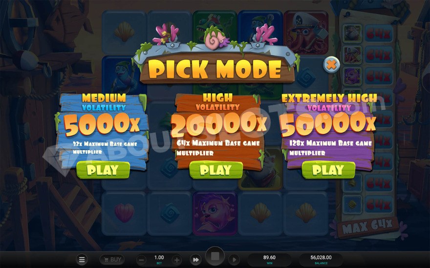 Pick Mode feature showcasing the three available options.