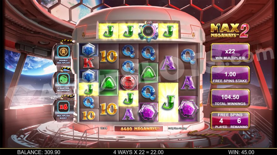 Max Megaways 2 bonus buy feature.