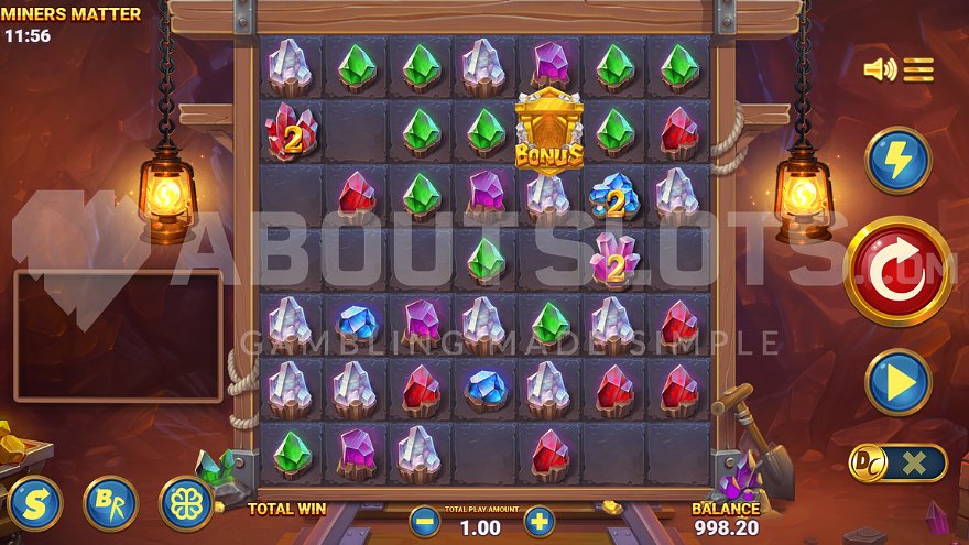 Miners Matter Slot Base Game