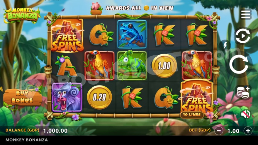 Base game image in a vibrant jungle setting.