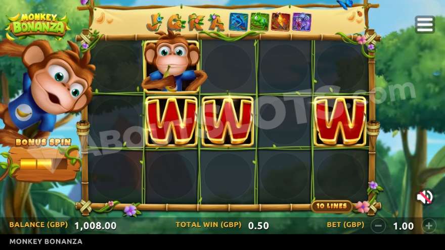 Image of a super spin with a monkey